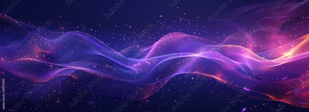 Abstract Colorful Wavy Pattern with Sparkles Abstract Colorful Wavy Pattern with Sparkles