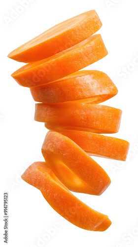 Falling Carrot Slices photo