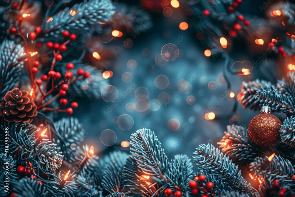 christmas background bokeh frame christmas background bokeh frame