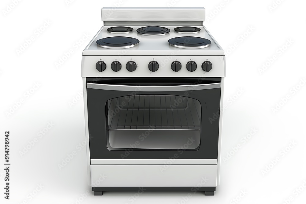Electric stove isolated on white background. Electric stove isolated on white background.