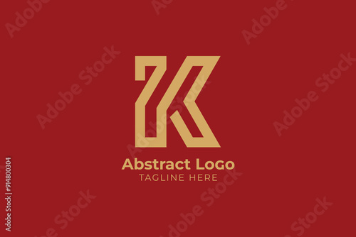 K abstract vector logo monogram template Flat Vector Logo Design Template Element,  Minimalist letters K logo design
