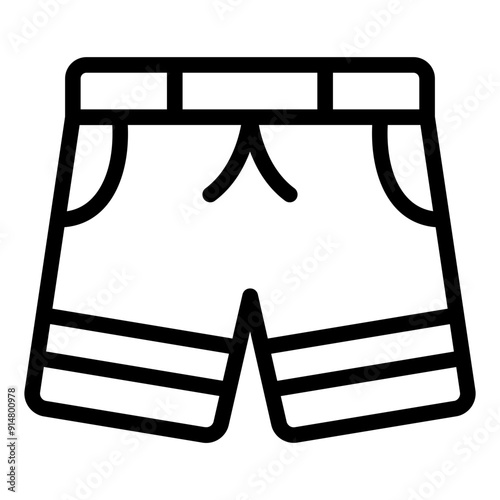 Icon of swim shorts for swimming or beachwear in aquatic settings.