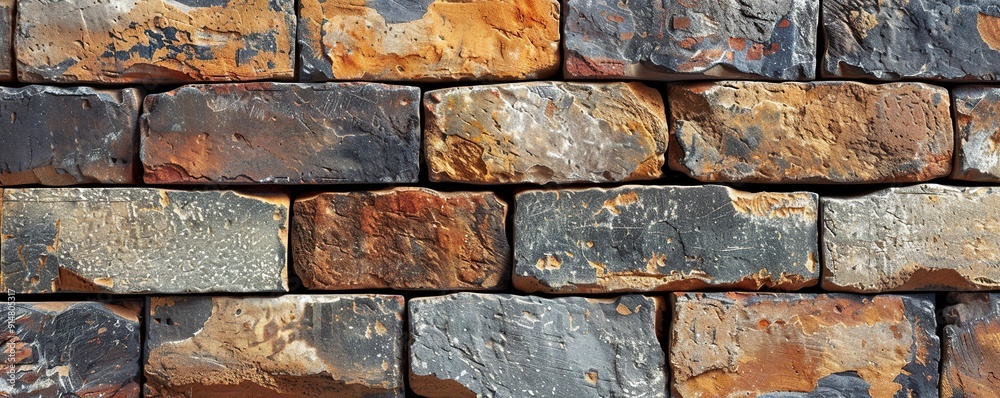A Close-Up View of a Rustic Brick Wall A Close-Up View of a Rustic Brick Wall