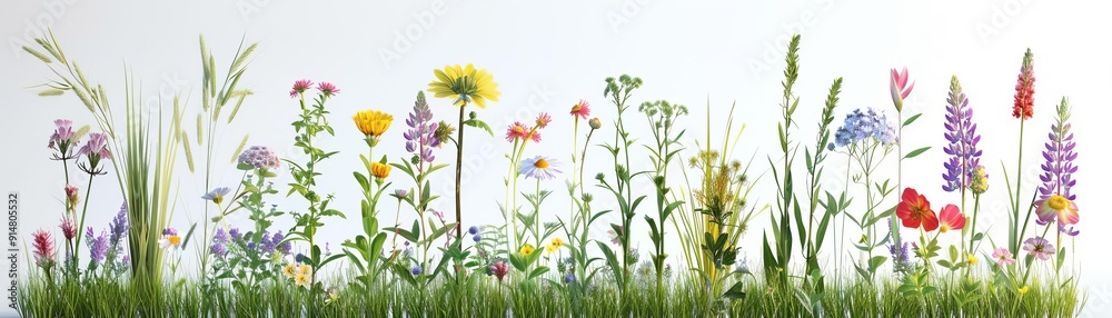 Wildflower meadow garden with a mix of native wildflowers and grasses, natural beauty, meadow garden, wild and free Wildflower meadow garden with a mix of native wildflowers and grasses, natural beauty, meadow garden, wild and free