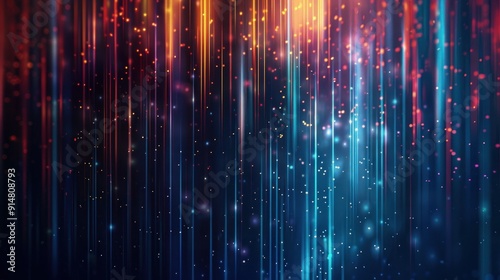 Abstract Blue and Red Vertical Lines Background
