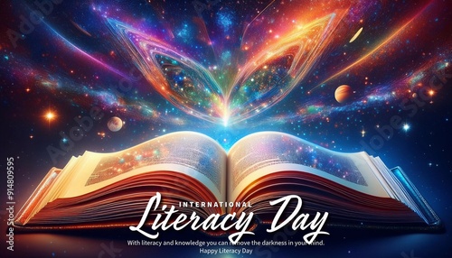 International Literacy day, Literacy day creative work poster design