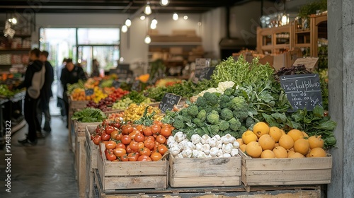 Food markets with local ingredients and culinary discovery