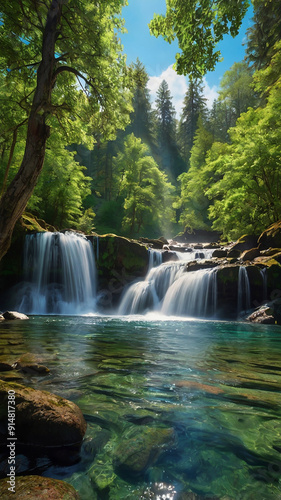 waterfall in the forest