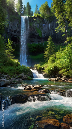 waterfall in the forest