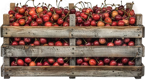 cherries in a basket