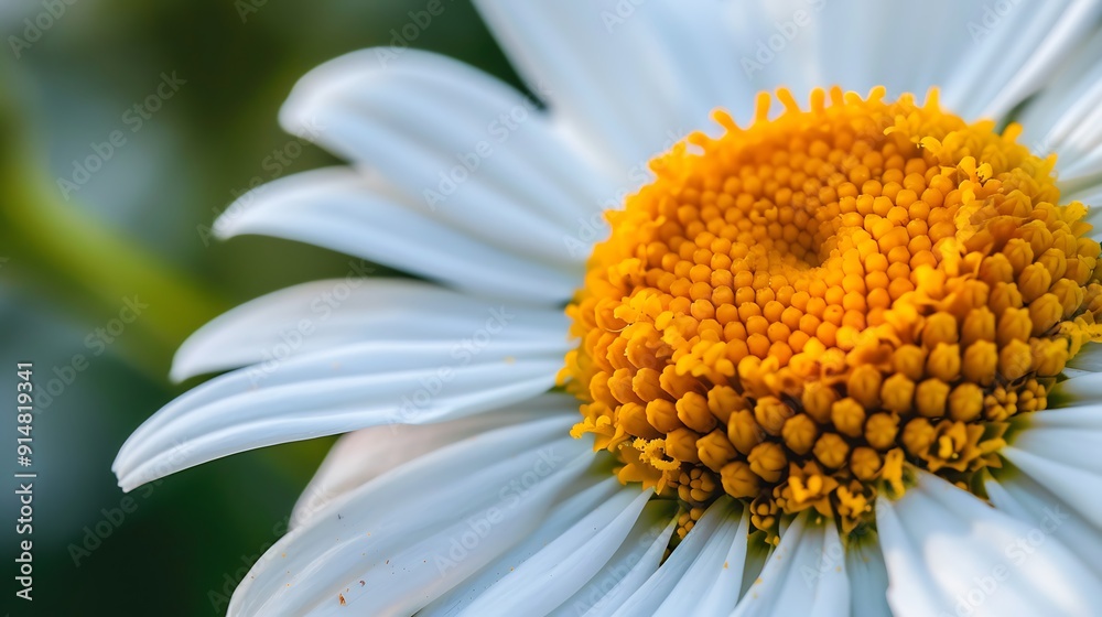 Close-up of a White Daisy with a Yellow Center Close-up of a White Daisy with a Yellow Center