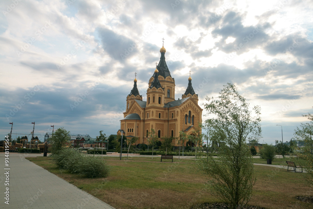 Alexander Nevsky Cathedral in Nizhny Novgorod, Russia. Alexander Nevsky Cathedral in Nizhny Novgorod, Russia.