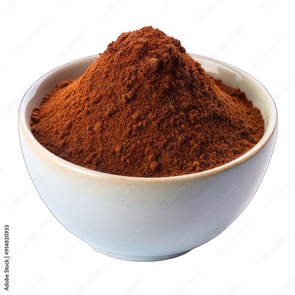 Coffee in round bowl isolated on transparent background Coffee in round bowl isolated on transparent background