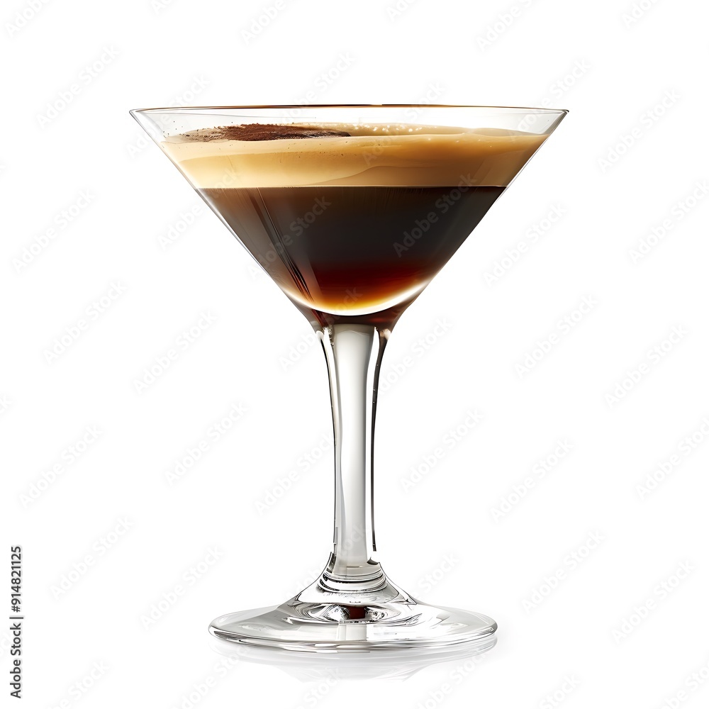 Espresso Martini isolated on white background. Espresso Martini isolated on white background.