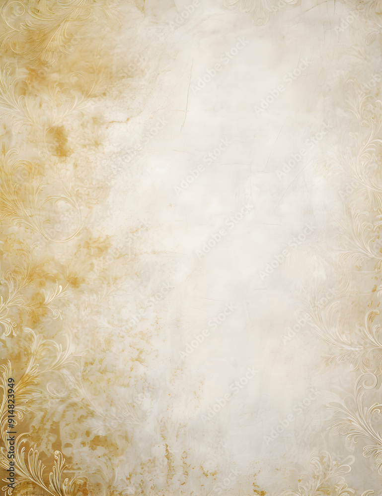 A delicate and elegant antique floral wallpaper design featuring soft floral patterns with subtle gold accents. The muted tones and intricate details create a timeless and sophisticated look A delicate and elegant antique floral wallpaper design featuring soft floral patterns with subtle gold accents. The muted tones and intricate details create a timeless and sophisticated look