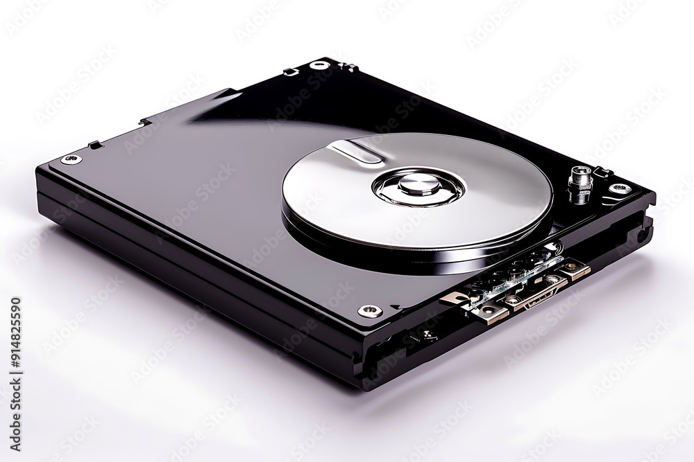 External hard drive isolated on white background. External hard drive isolated on white background.