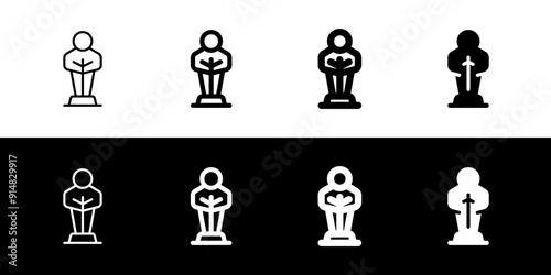 Editable award, trophy, winner, nomination vector icon. Movie, cinema, entertainment. Part of a big icon set family. Perfect for web and app interfaces, presentations, infographics, etc