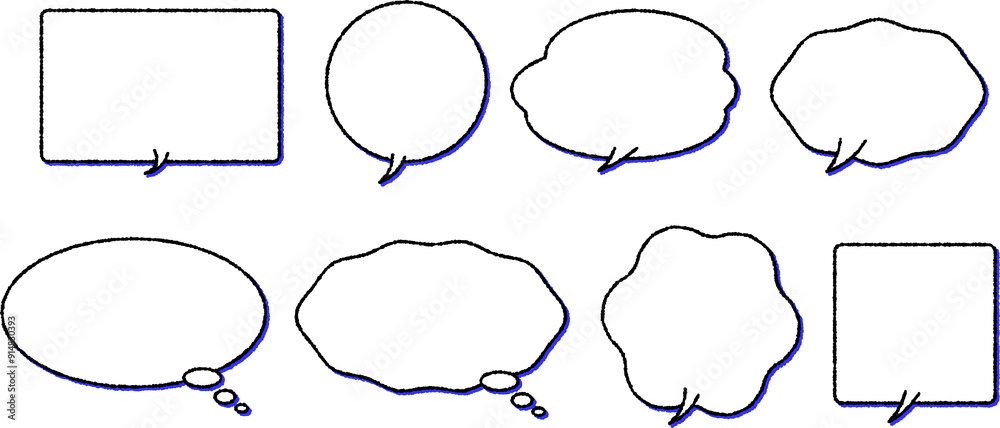 Obraz premium Manga, comics, speech bubbles, comments, images, cute, impressions, easy to use