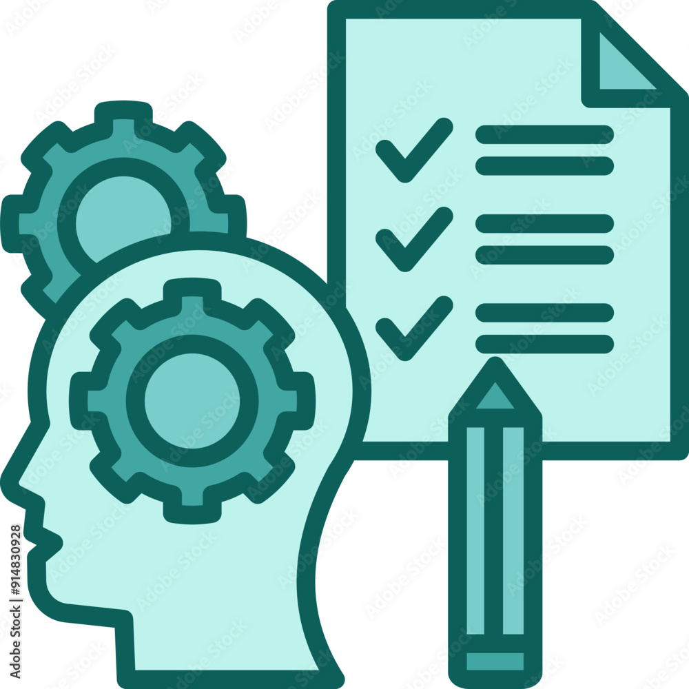 Psychological Test Icon Psychological Test Icon