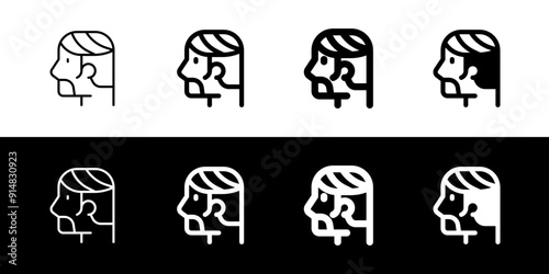 Editable hair style vector icon. Barbershop, lifestyle, grooming. Part of a big icon set family. Perfect for web and app interfaces, presentations, infographics, etc