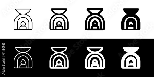 Editable incense burner vector icon. Wellness, spa, relaxation. Part of a big icon set family. Perfect for web and app interfaces, presentations, infographics, etc