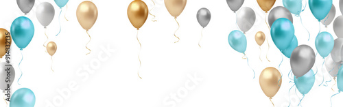 celebrate your birthday is decorated with colorful balloons. vector illustration