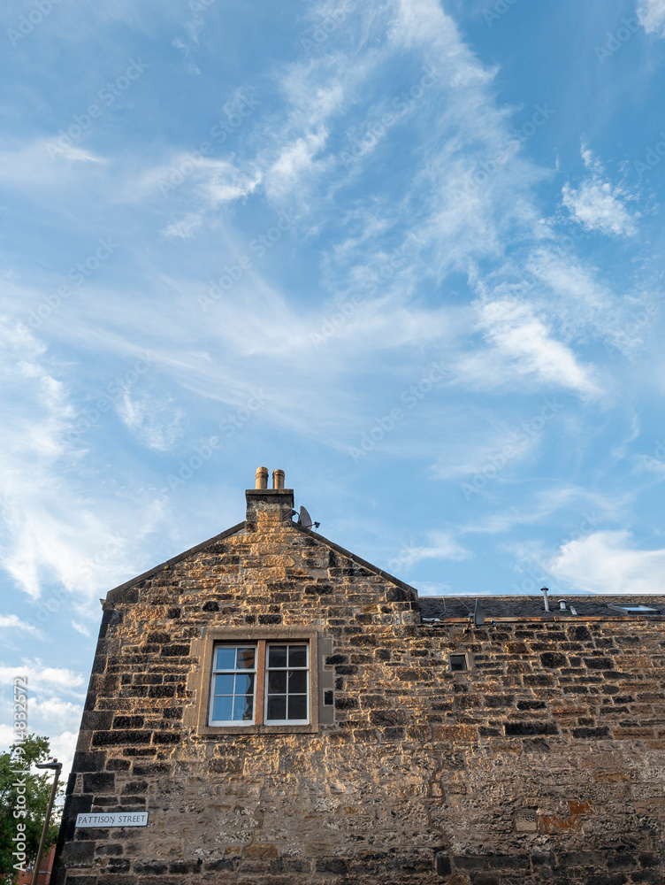 Stone Building Facade, Edinburgh, Scotland, UK Stone Building Facade, Edinburgh, Scotland, UK