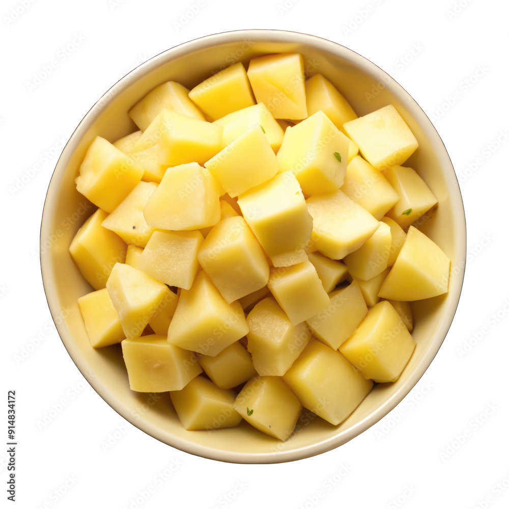 Boiled potatoes isolated on transparent background Boiled potatoes isolated on transparent background