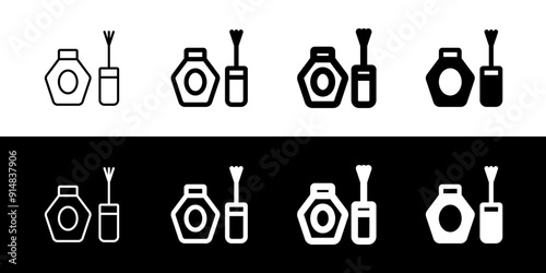 Editable nail polish vector icon. Cosmetics, makeup, skincare, beauty. Part of a big icon set family. Perfect for web and app interfaces, presentations, infographics, etc