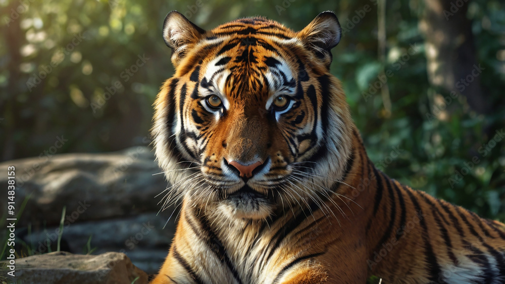 Fototapeta premium portrait of a bengal tiger