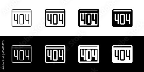 Editable 404 error, page not found vector icon. Part of a big icon set family. Perfect for web and app interfaces, presentations, infographics, etc