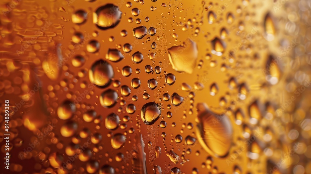 Water droplets on a beer glass. Texture and backdrop Water droplets on a beer glass. Texture and backdrop
