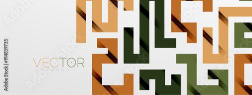 Color bend lines with shadow texture effect. Vector Illustration For Wallpaper, Banner, Background, Card, Book Illustration, landing page