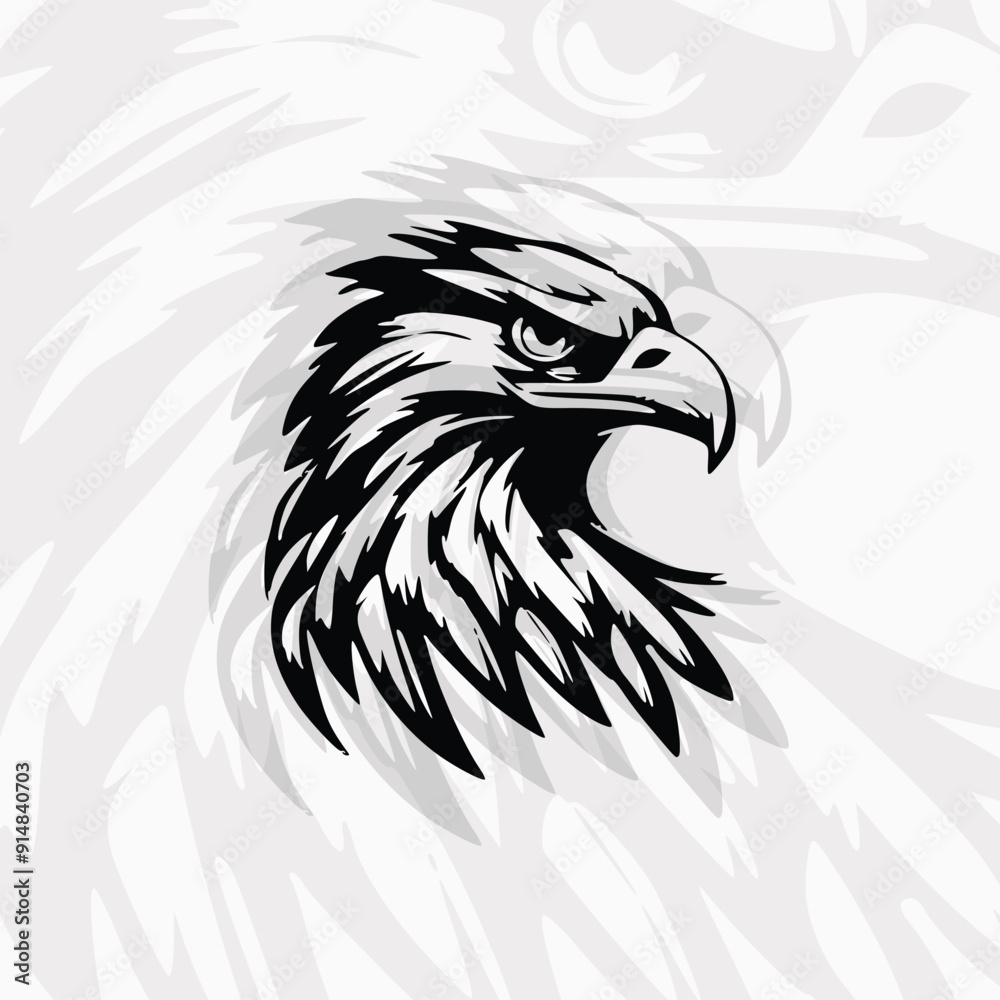 Fototapeta premium Eagle mascot vector illustration