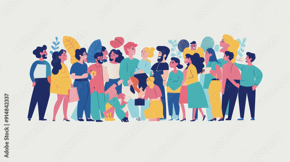 Create an image that captures the diverse and dynamic nature of human interactions. Create an image that captures the diverse and dynamic nature of human interactions.