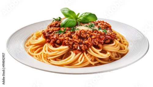 Savory Spaghetti Bolognese With Fresh Basil