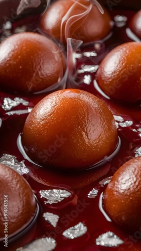 Gulab jamun in chasni  photo