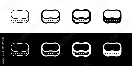 Editable cleaning sponge, scrubber vector icon. Part of a big icon set family. Perfect for web and app interfaces, presentations, infographics, etc