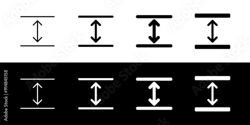 Editable room height vector icon. Property, real estate, construction, mortgage, interiors. Part of a big icon set family. Perfect for web and app interfaces, presentations, infographics, etc