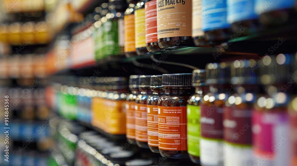 Fototapeta premium Visual guide to reading and understanding sports nutrition labels on supplements