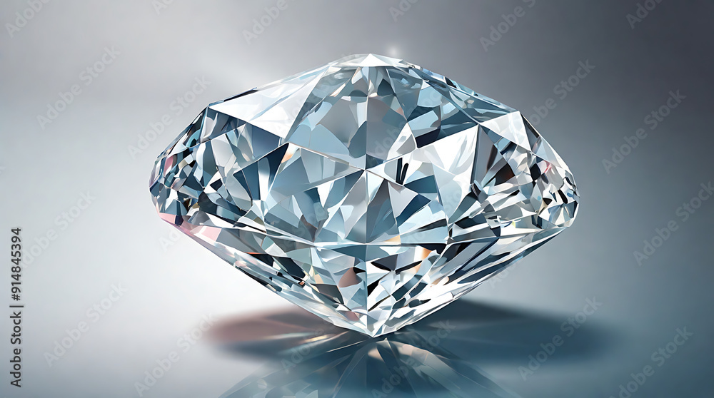 Vector Art of a Sparkling Diamond with Multiple Facets and Reflective Surface on a Transparent Background, Featuring Generous Copy Space for Adding Text or Informational Details Vector Art of a Sparkling Diamond with Multiple Facets and Reflective Surface on a Transparent Background, Featuring Generous Copy Space for Adding Text or Informational Details