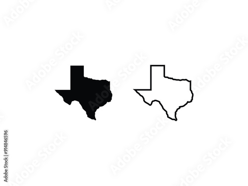 texas state isolated on a transparent background