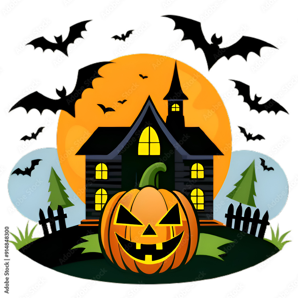 Halloween witch pumpkin spider illustration horror candlelight spooky generative Ai Halloween witch pumpkin spider illustration horror candlelight spooky generative Ai