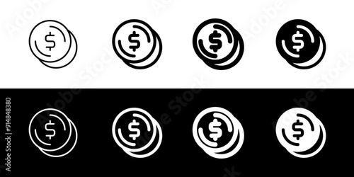 Editable coin change vector icon. Part of a big icon set family. Finance, business, investment, accounting. Perfect for web and app interfaces, presentations, infographics, etc