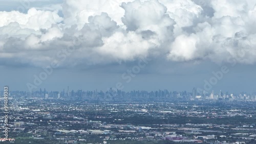city under the cloud with storm in comming feel like adventure so far form home