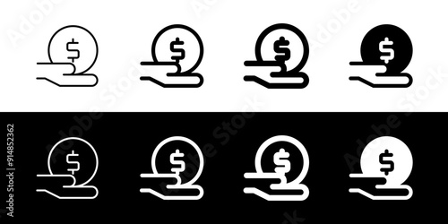 Editable donation hand gesture vector icon. Part of a big icon set family. Perfect for web and app interfaces, presentations, infographics, etc