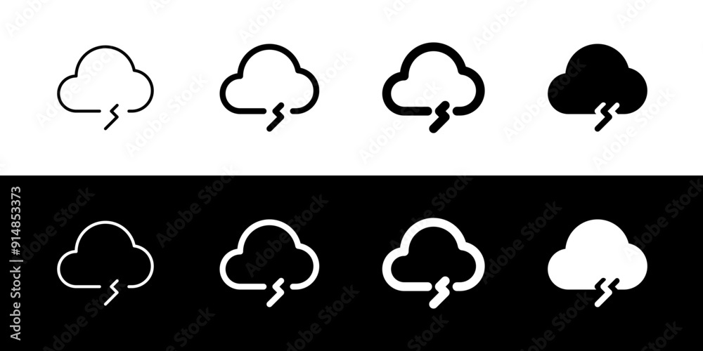 Editable thundercloud vector icon. Part of a big icon set family. Perfect for web and app interfaces, presentations, infographics, etc Editable thundercloud vector icon. Part of a big icon set family. Perfect for web and app interfaces, presentations, infographics, etc