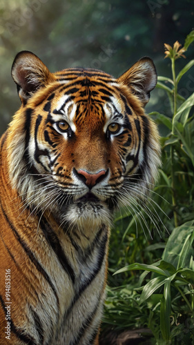 white bengal tiger in zoo