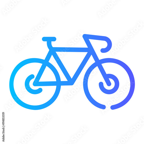 bicycle Line Gradient Icon