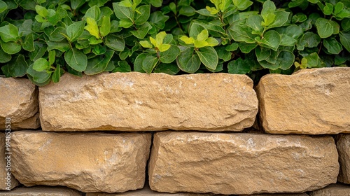 Texture of stone wall, historic building, weathered surface Background